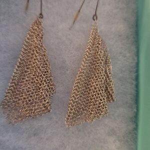Tiffany's Elsa Peretti Mesh Scarf Earrings